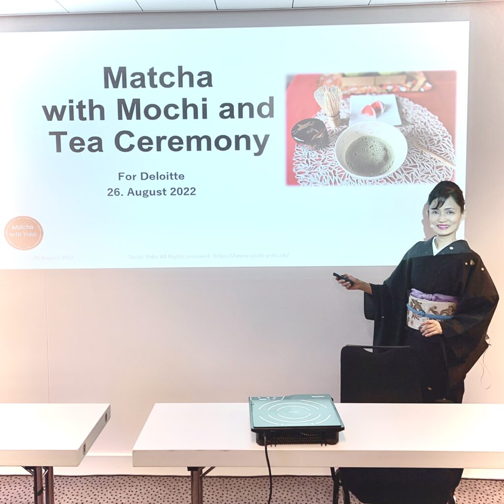 Matcha Workshop in a hotel for a consulting company